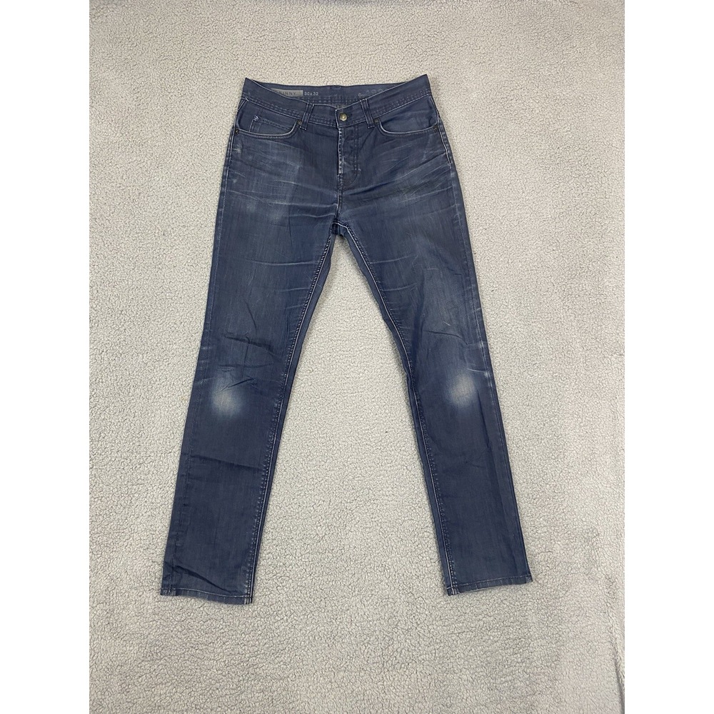 Gap 1969 Skinny Jeans Mens 30x32‎ Dark Wash Blue Denim Button Fly Slim Fit Pants